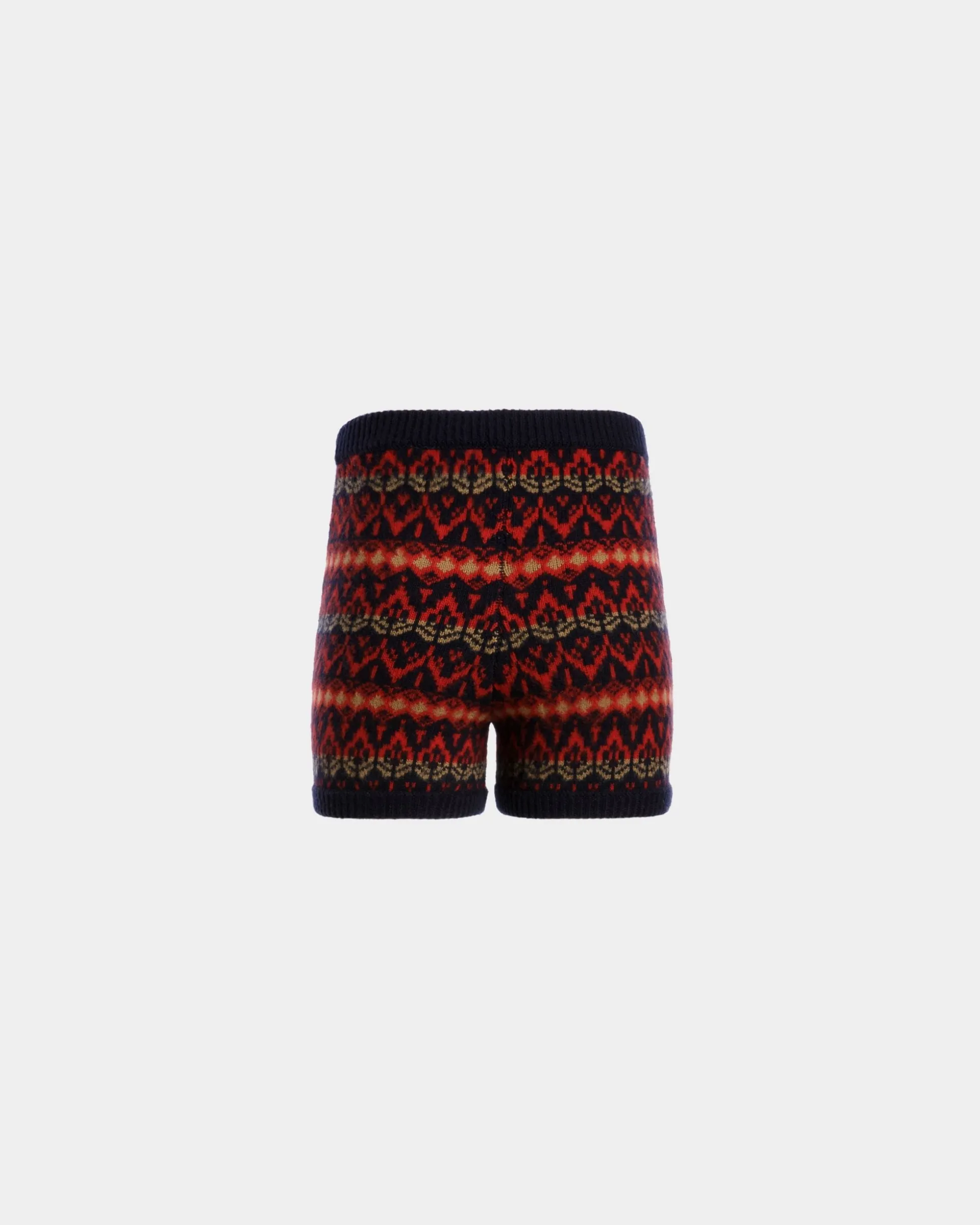 Strickshorts Aus Mehrfarbiger Wolle