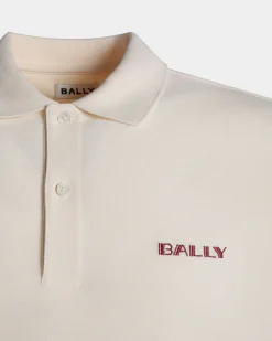 Summer Capsule Poloshirt Aus Weißer Baumwolle