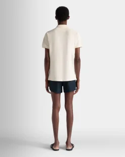 Summer Capsule Poloshirt Aus Weißer Baumwolle