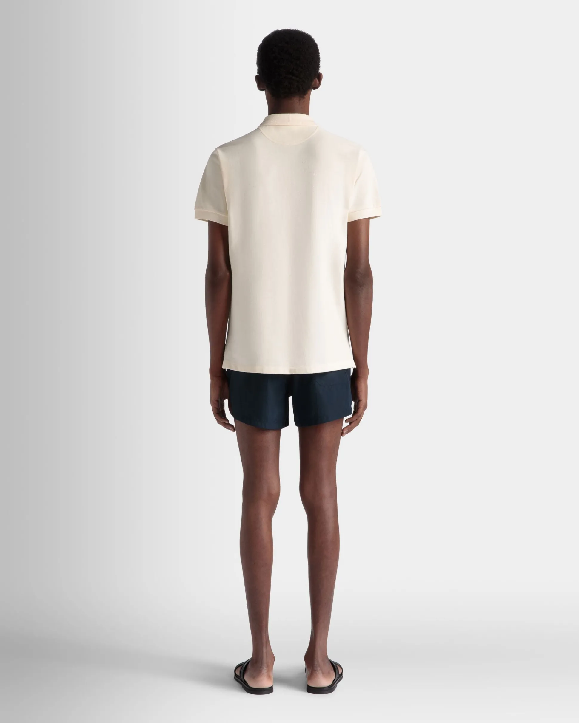 Summer Capsule Poloshirt Aus Weißer Baumwolle