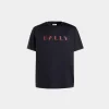 Summer Capsule T-Shirt Aus Baumwolle In Marineblau