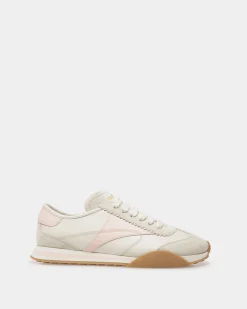 Sussex Sneaker Aus Leder in Staubweiß und Rosé