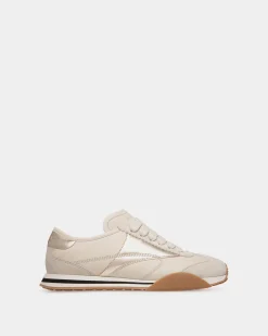 Sussex Sneaker Aus Leder In Weiß Und Gold