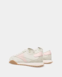 Sussex Sneaker Aus Leder in Staubweiß und Rosé