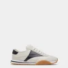 Sussex Sneaker aus weißem und Navy blau Leder