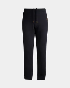Sweathose Aus Einer Kaschmirmischung In Navy Blue Aus Der Adrien Brody Travel-Kollektion