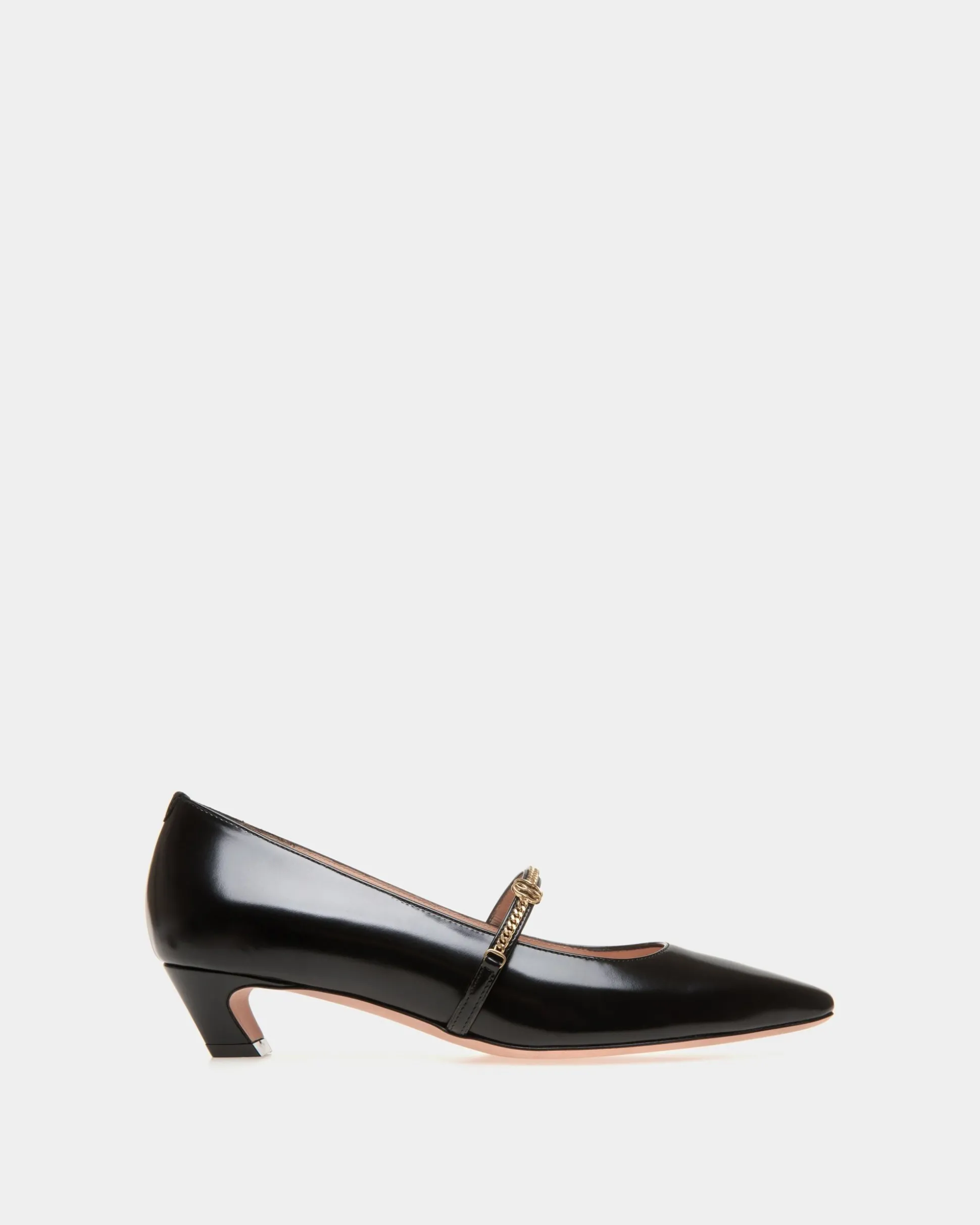 Sylt Mary Jane Aus Leder In Schwarz