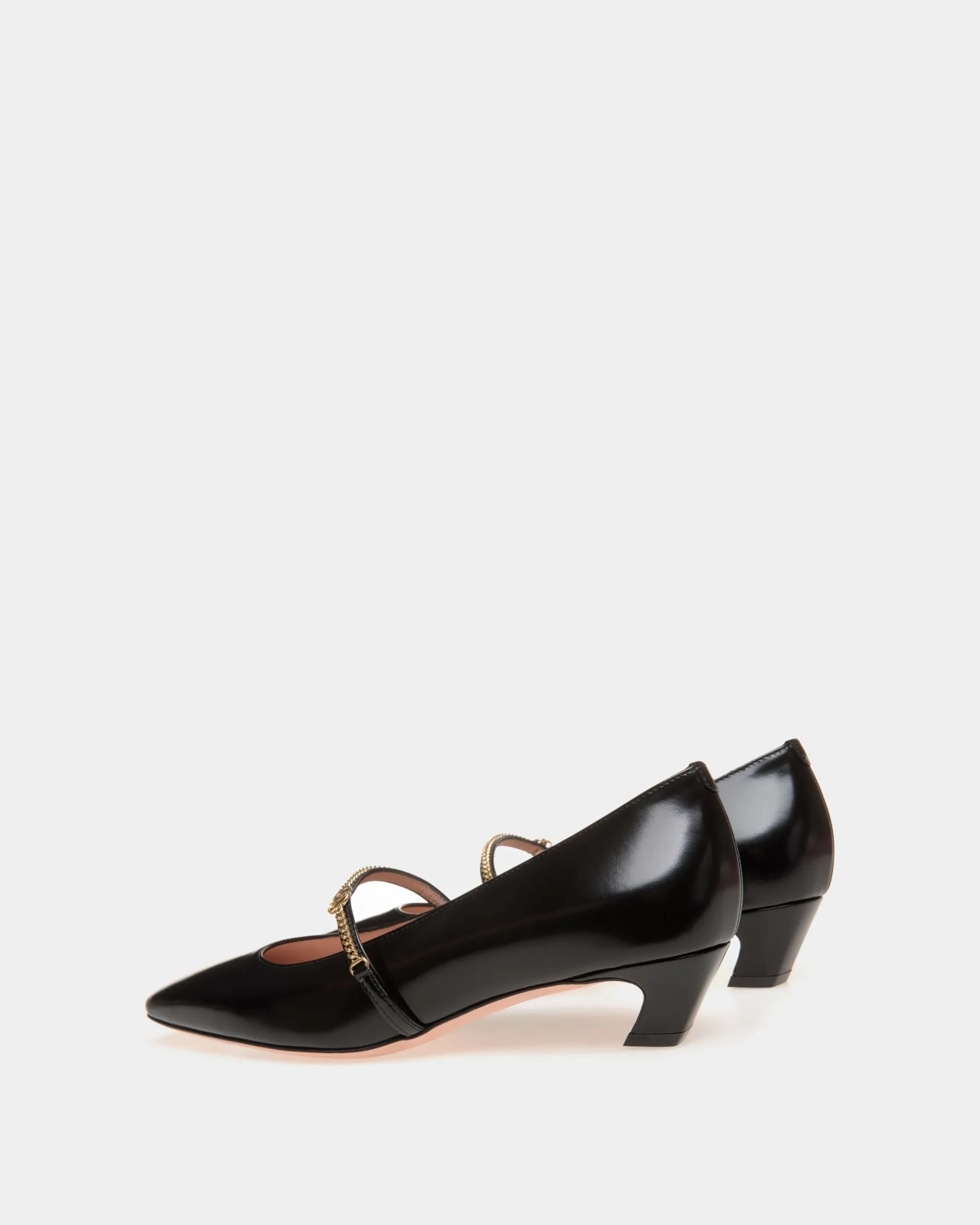 Sylt Mary Jane Aus Leder In Schwarz