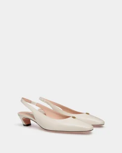 Sylt Slingpumps Aus Leder In Weiß
