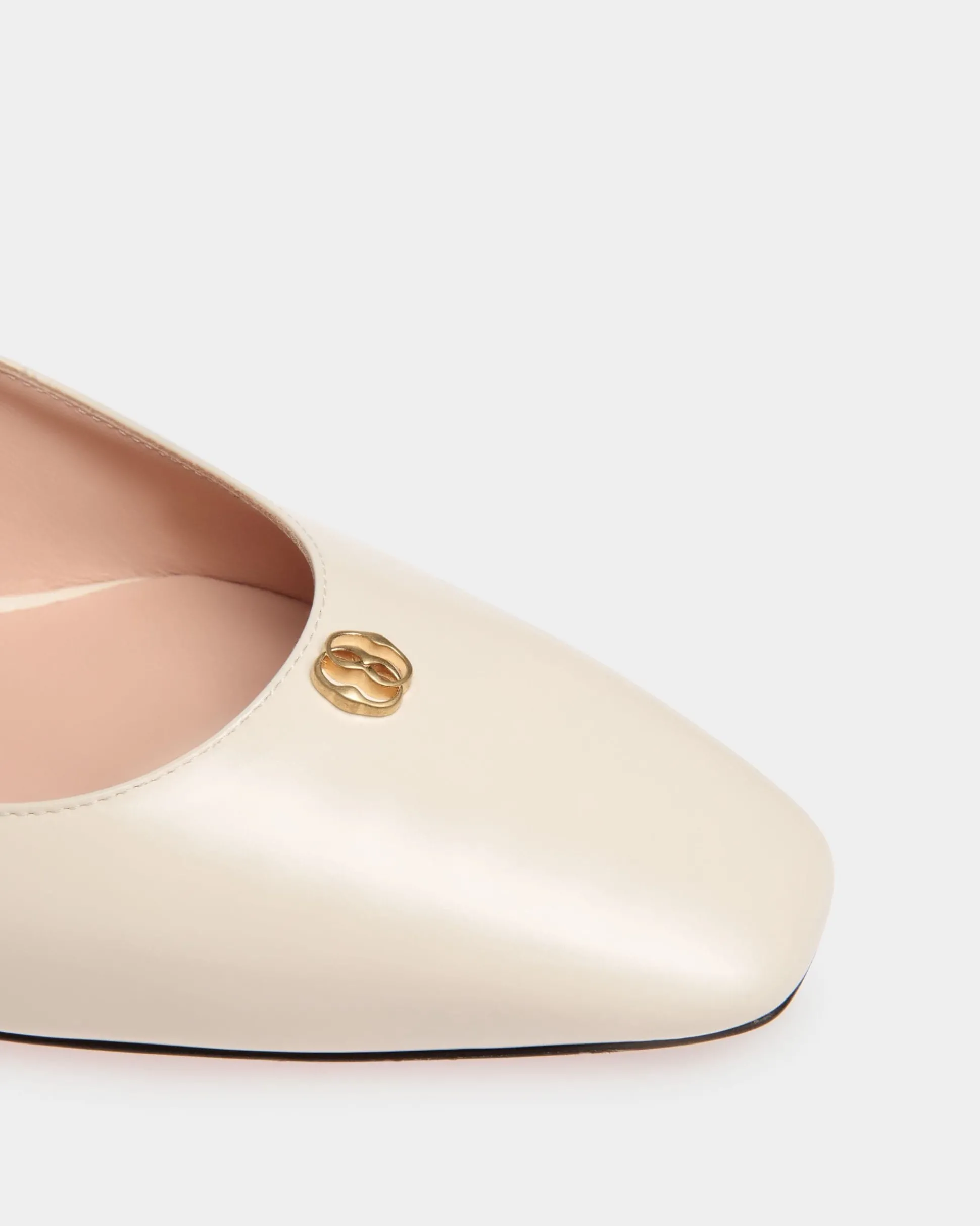 Sylt Slingpumps Aus Leder In Weiß
