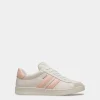 Tennis Sneaker Aus Leder In Weiß Und Baby Pink
