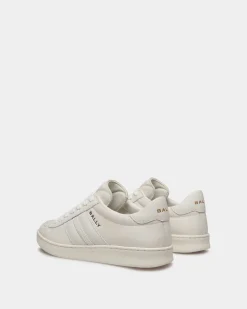 Tennis Sneaker Aus Leder In Weiß