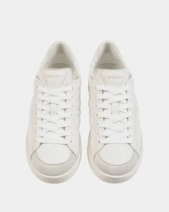 Tennis Sneaker Aus Leder In Weiß