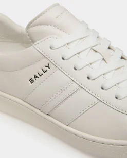 Tennis Sneaker Aus Leder In Weiß