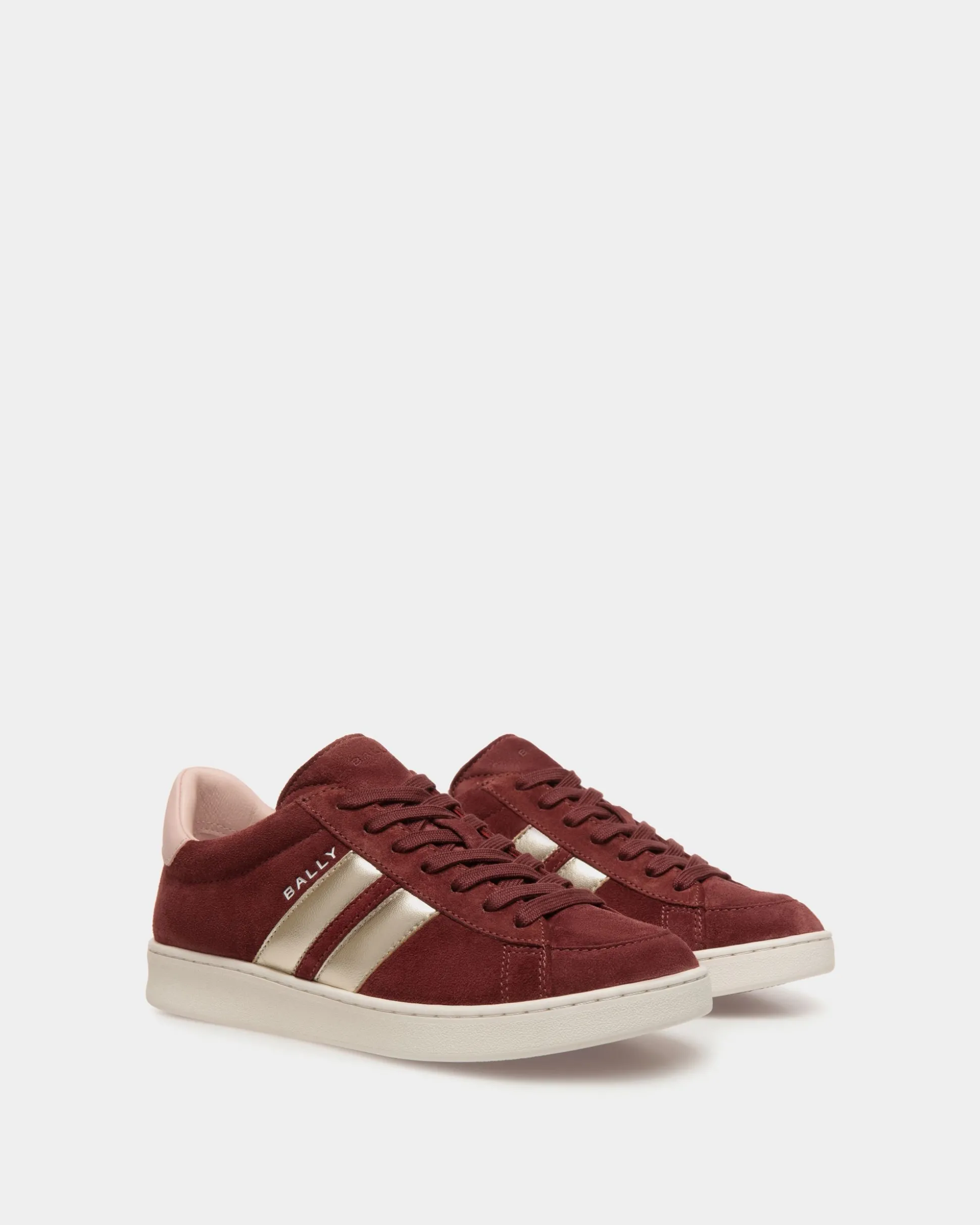 Tennis Sneaker Aus Veloursleder In Andorra Und Light Pink