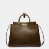 Tragetasche Deco Für Damen Aus Leder In Marron Glacé