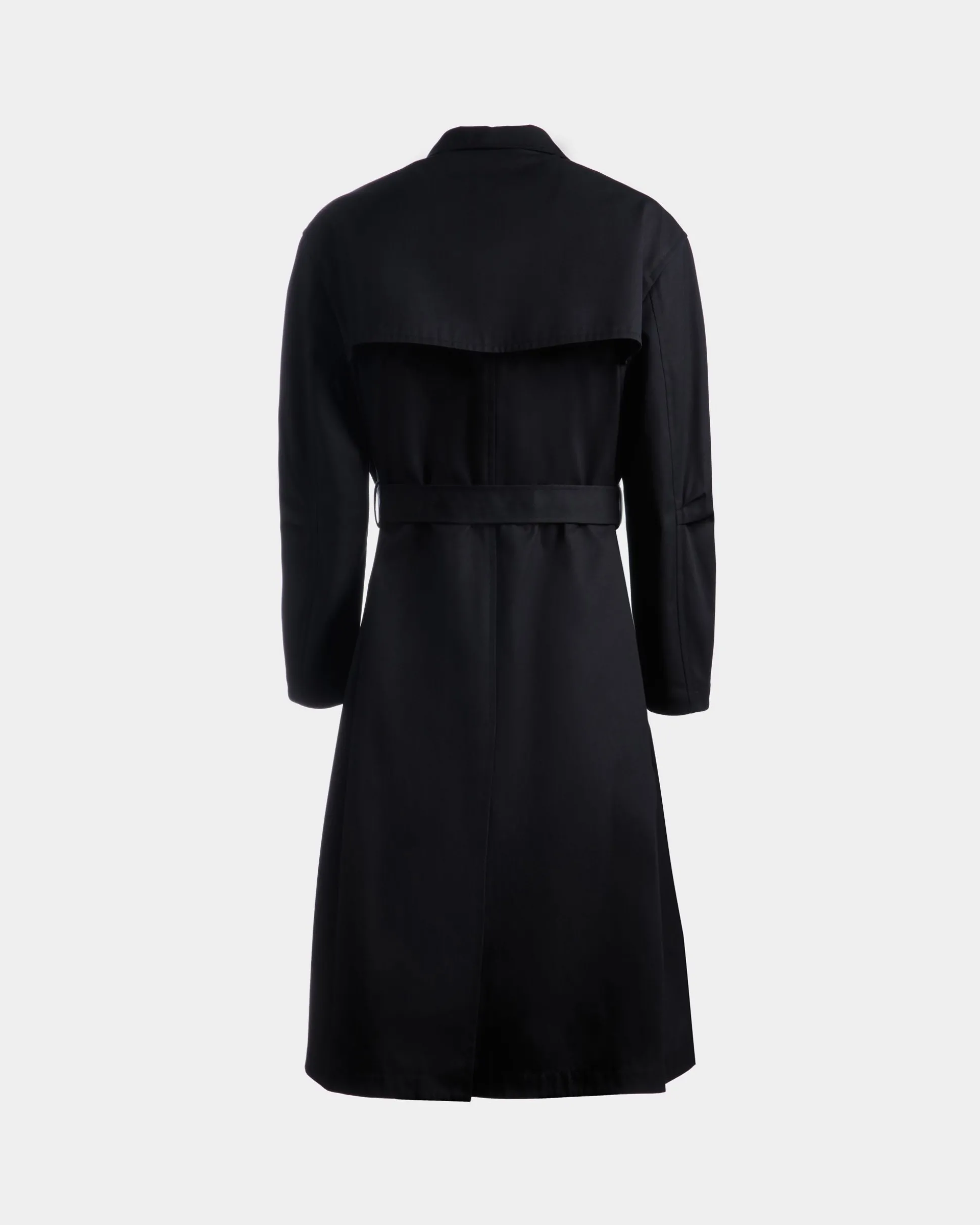Trenchcoat Aus Baumwollgemisch In Navy Blue