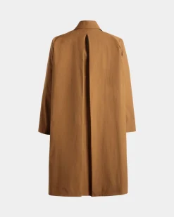 Trenchcoat Aus Braunem Nylon