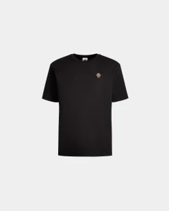 T-Shirt Aus Baumwolle In Schwarz Aus Der Adrien Brody Travel-Kollektion