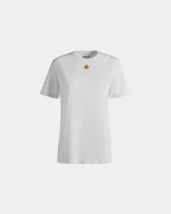 T-Shirt Aus Baumwolle In Weiß Mit Bally Crest Logo