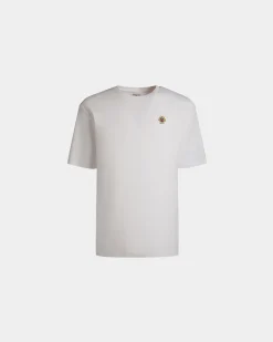 T-Shirt Aus Baumwolle In Weiß Aus Der Adrien Brody Travel-Kollektion