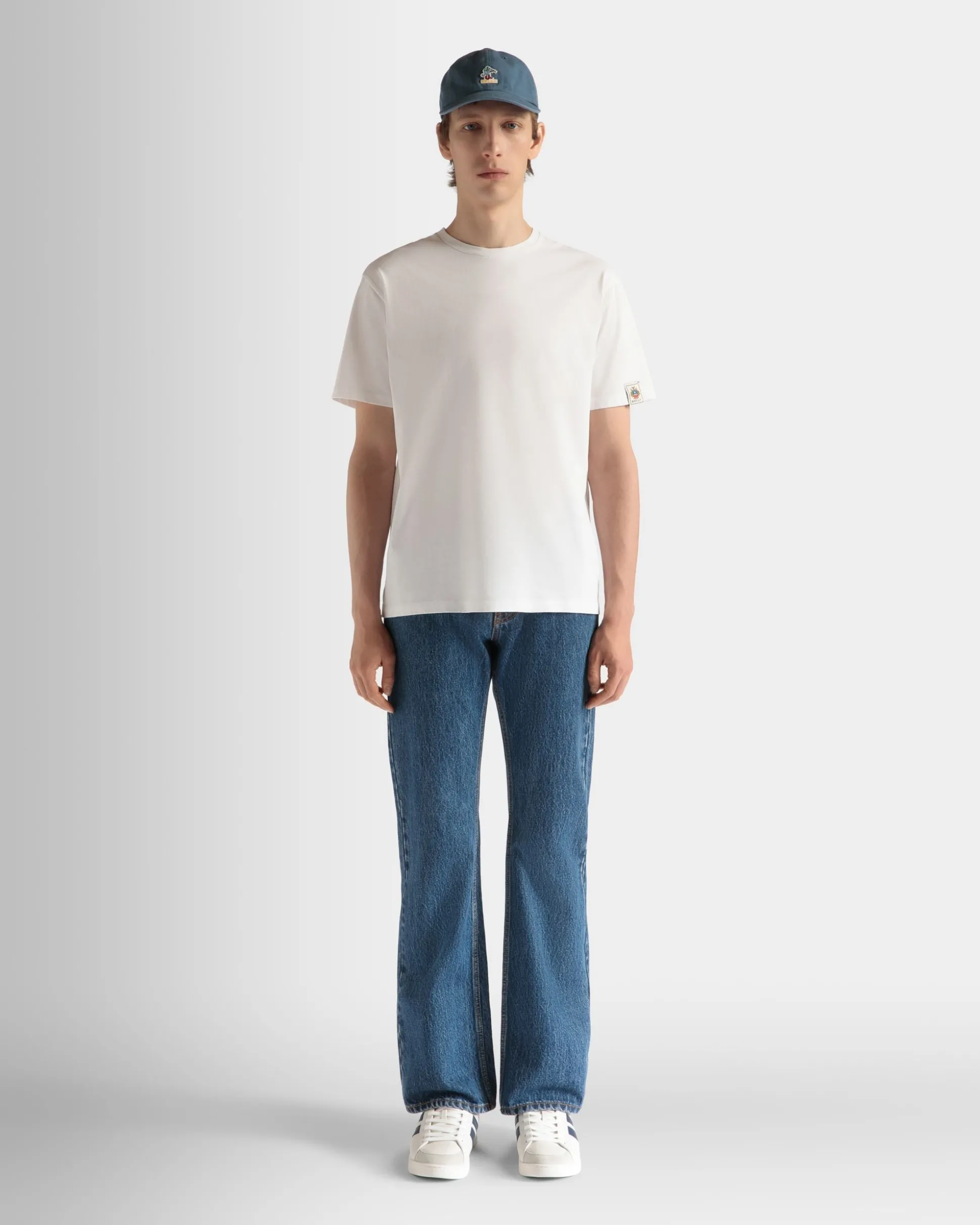 T-Shirt Aus Baumwolle In Weiß