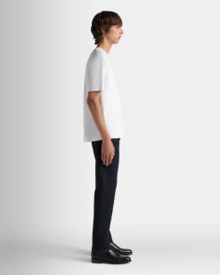 T-Shirt Aus Baumwolle In Weiß Aus Der Adrien Brody Travel-Kollektion