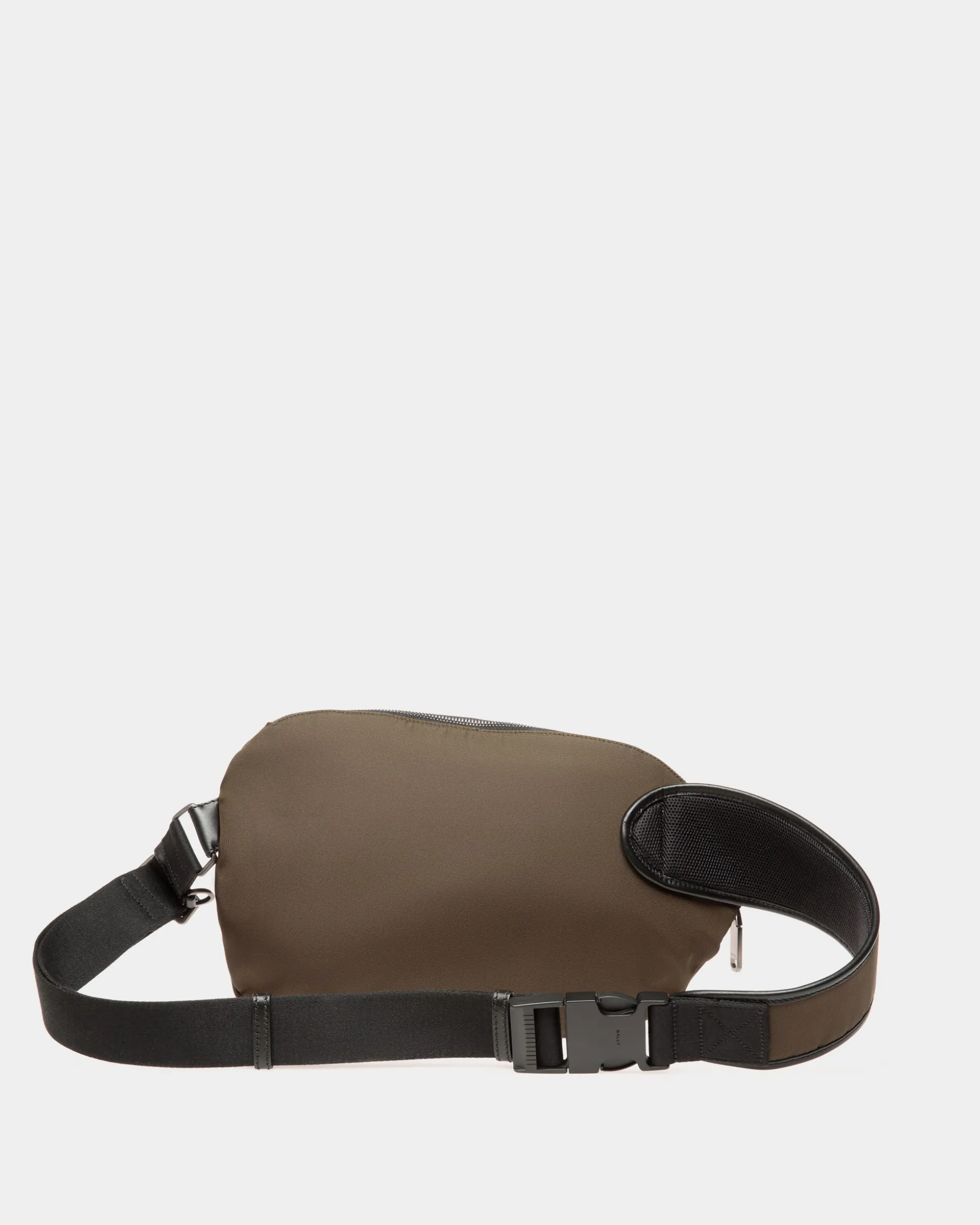 Umhängetasche Aus Nylon In Military Green Aus Der Adrien Brody Travel-Kollektion