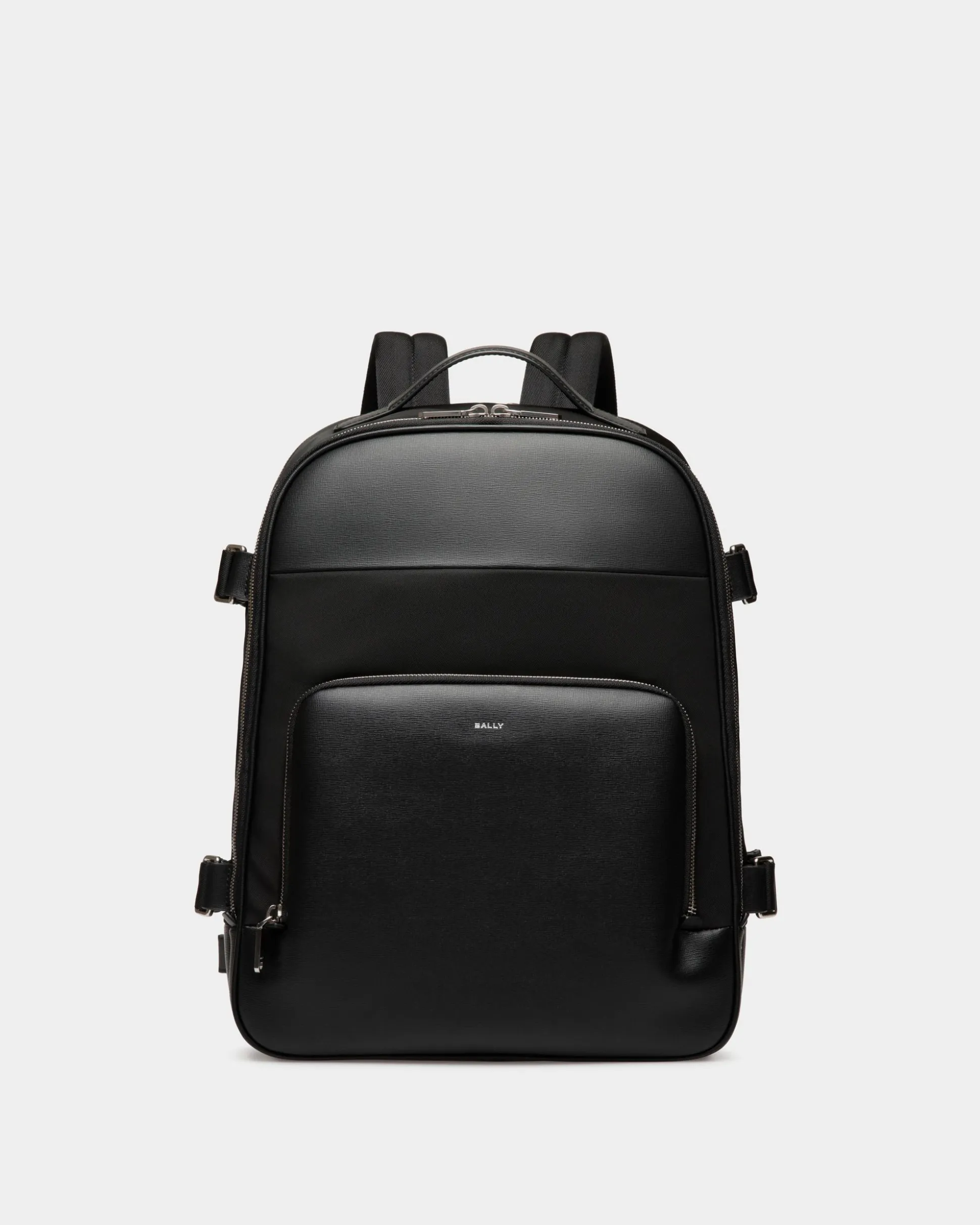 Vogel Rucksack Aus Nylon Und Recyceltem Leder In Schwarz