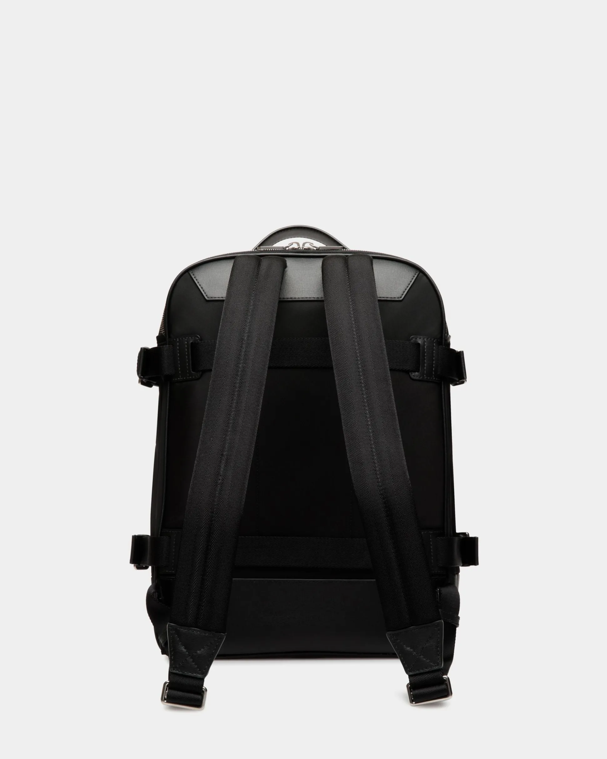 Vogel Rucksack Aus Nylon Und Recyceltem Leder In Schwarz