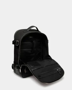 Vogel Rucksack Aus Nylon Und Recyceltem Leder In Schwarz