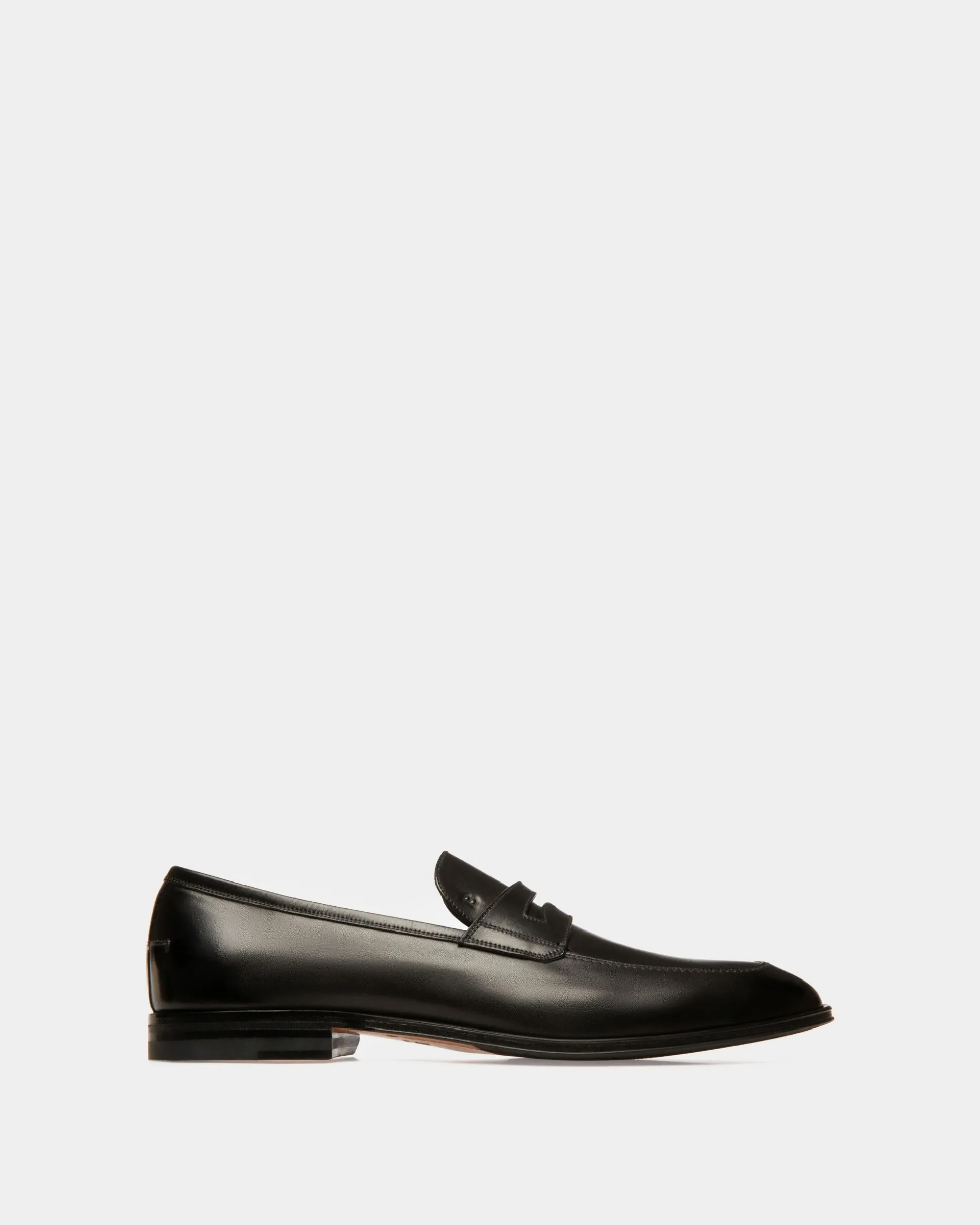 Webb Leder-Loafer In Schwarz