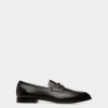 Webb Leder-Loafer In Schwarz