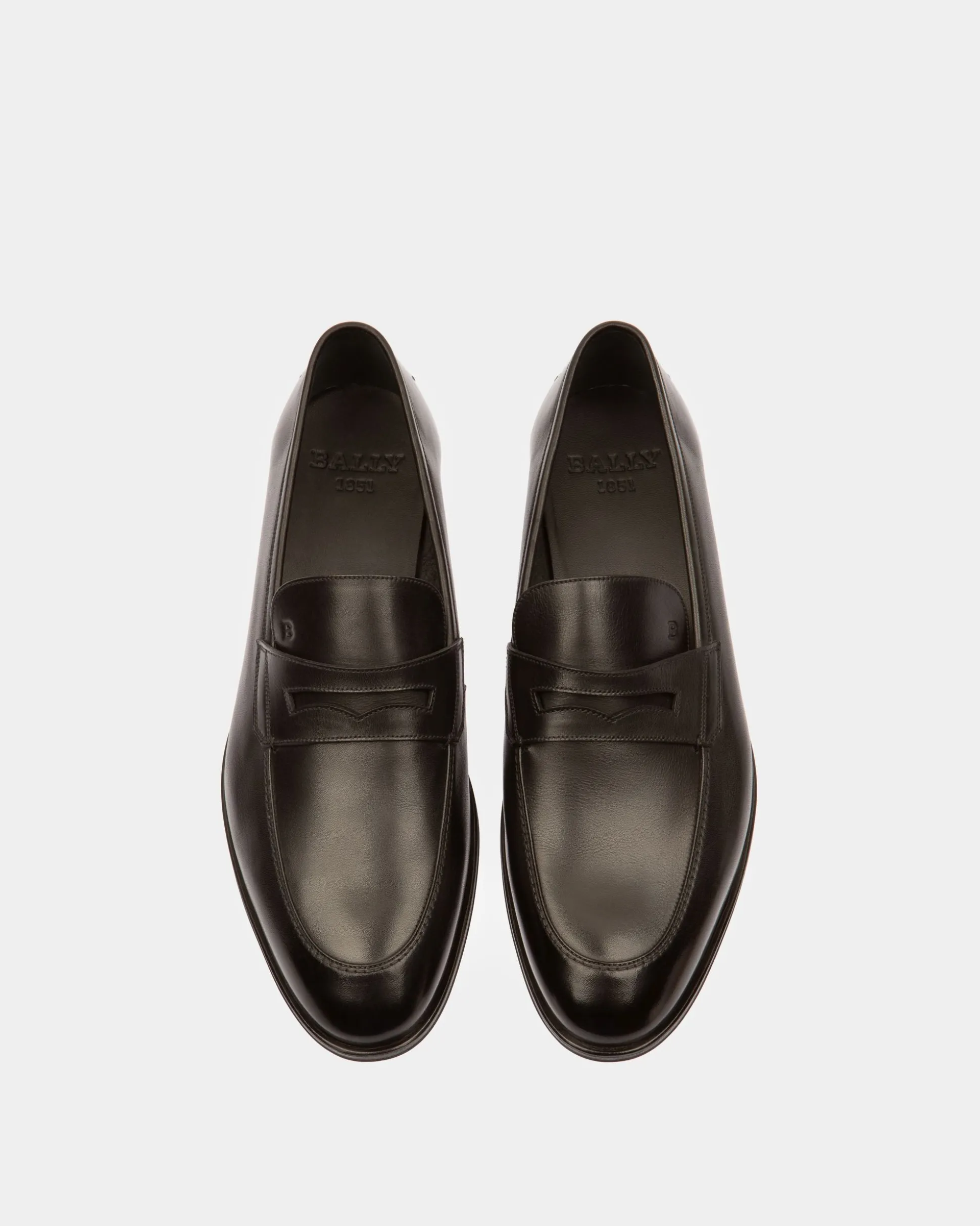 Webb Leder-Loafer In Schwarz