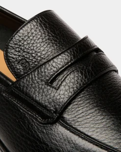 Webb Leder-Loafer In Schwarz