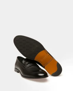 Webb Leder-Loafer In Schwarz