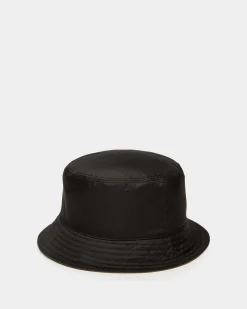 Wendehut Aus Funktionsgewebe In Schwarz Und Olive Green Mit Bally Crest Logo