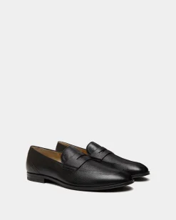 Westminster Loafer Aus Hirschleder In Schwarz
