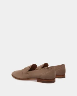 Westminster Loafer Aus Veloursleder In Taupe