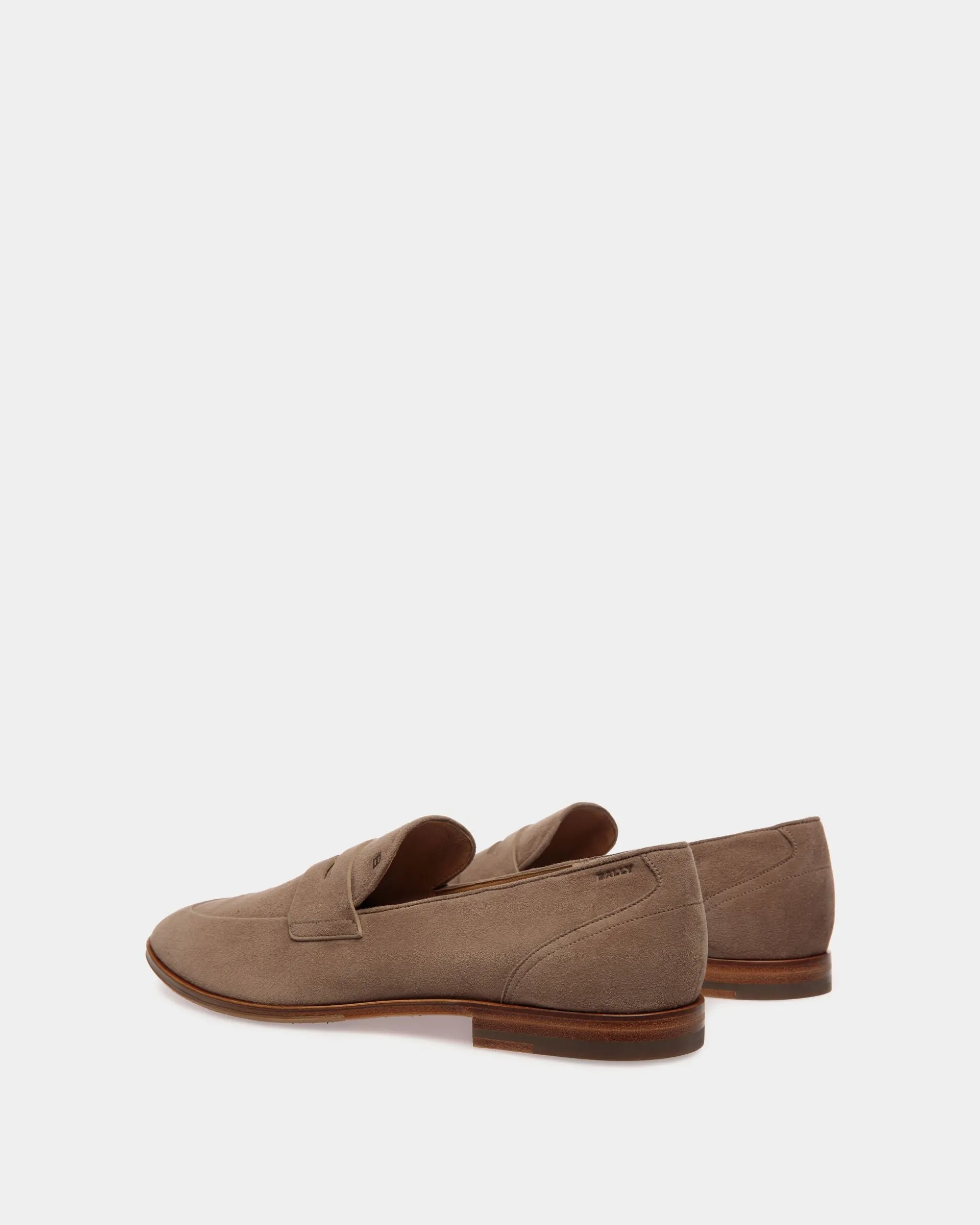 Westminster Loafer Aus Veloursleder In Taupe