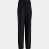Wide Leg-Hose Für Damen Aus Wollmix In Navy Blue