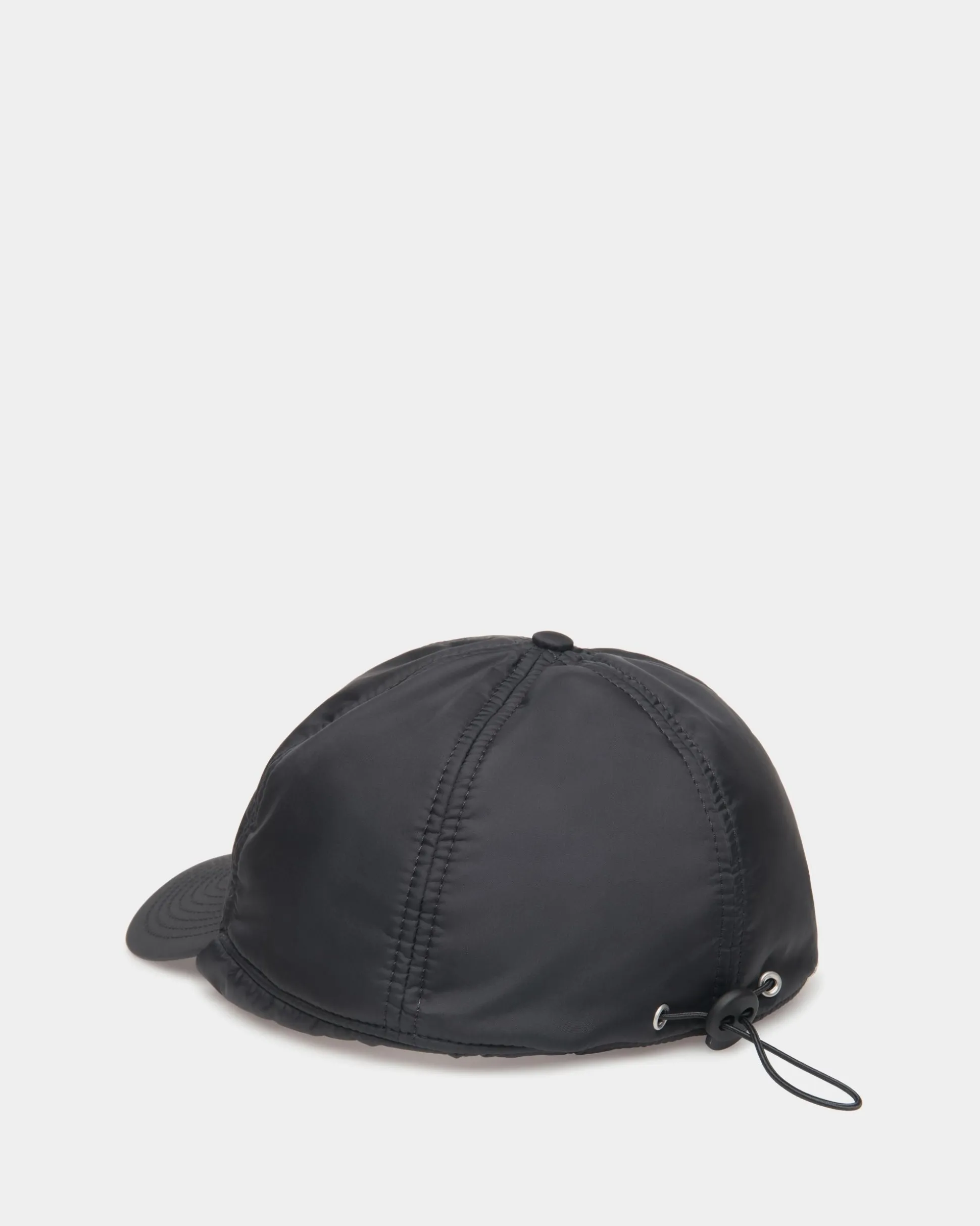 Winter Capsule Aviator-Mütze Mit Alpenblumen Aus Schwarzem Recyceltem Nylon