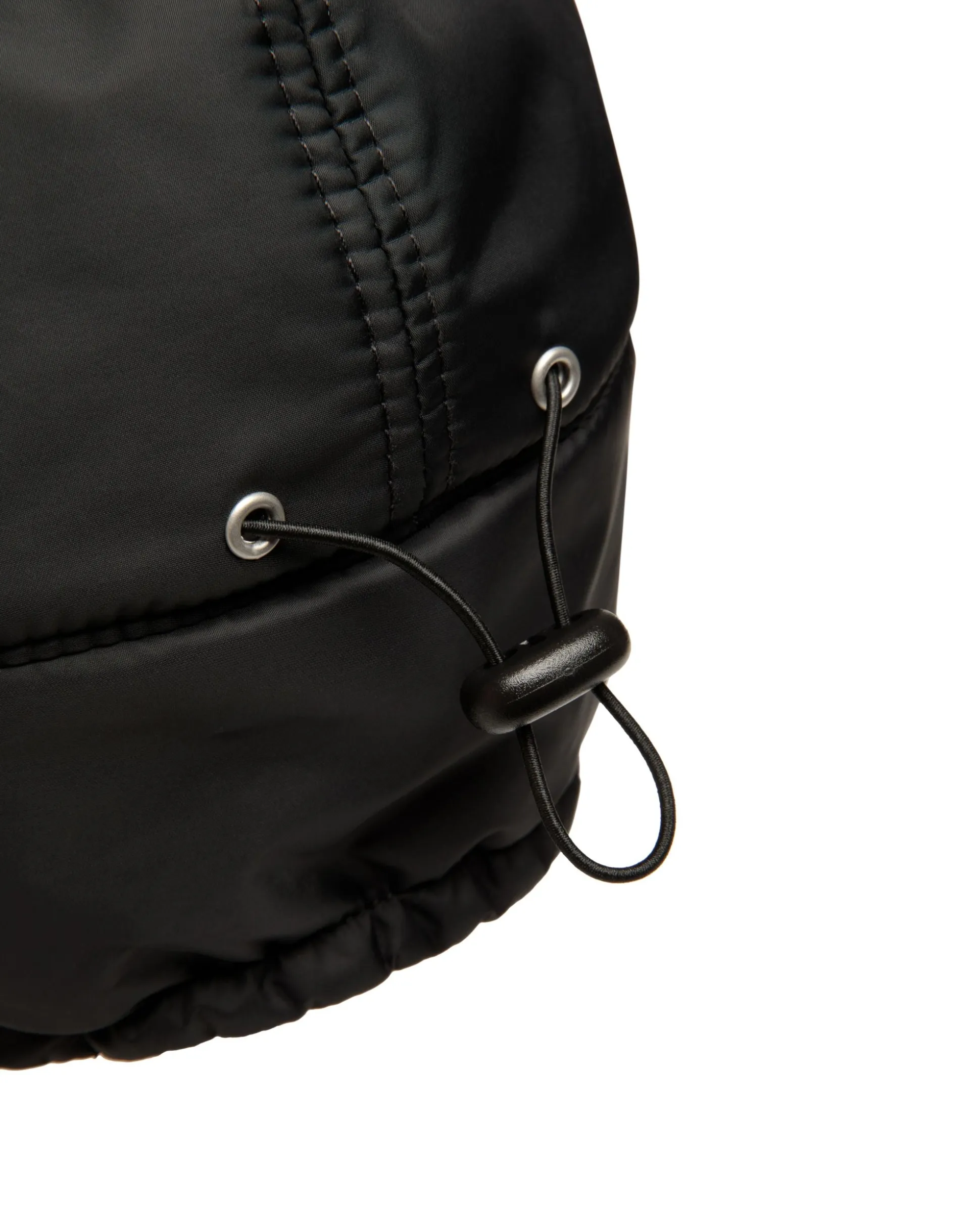 Winter Capsule Aviator-Mütze Mit Alpenblumen Aus Schwarzem Recyceltem Nylon