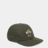 Winter Capsule Baseballmütze Mit Alpenblumen Aus Wolle In Dunkelgrün