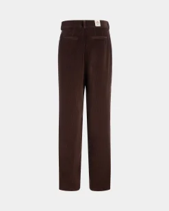 Winter Capsule Faltenhose Aus Baumwollcord In Ebenholzschwarz