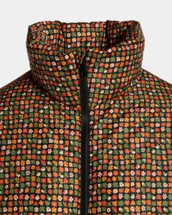 Winter Capsule Steppjacke Mit Alpenblumen Aus Mehrfarbigem, Recyceltem Nylon