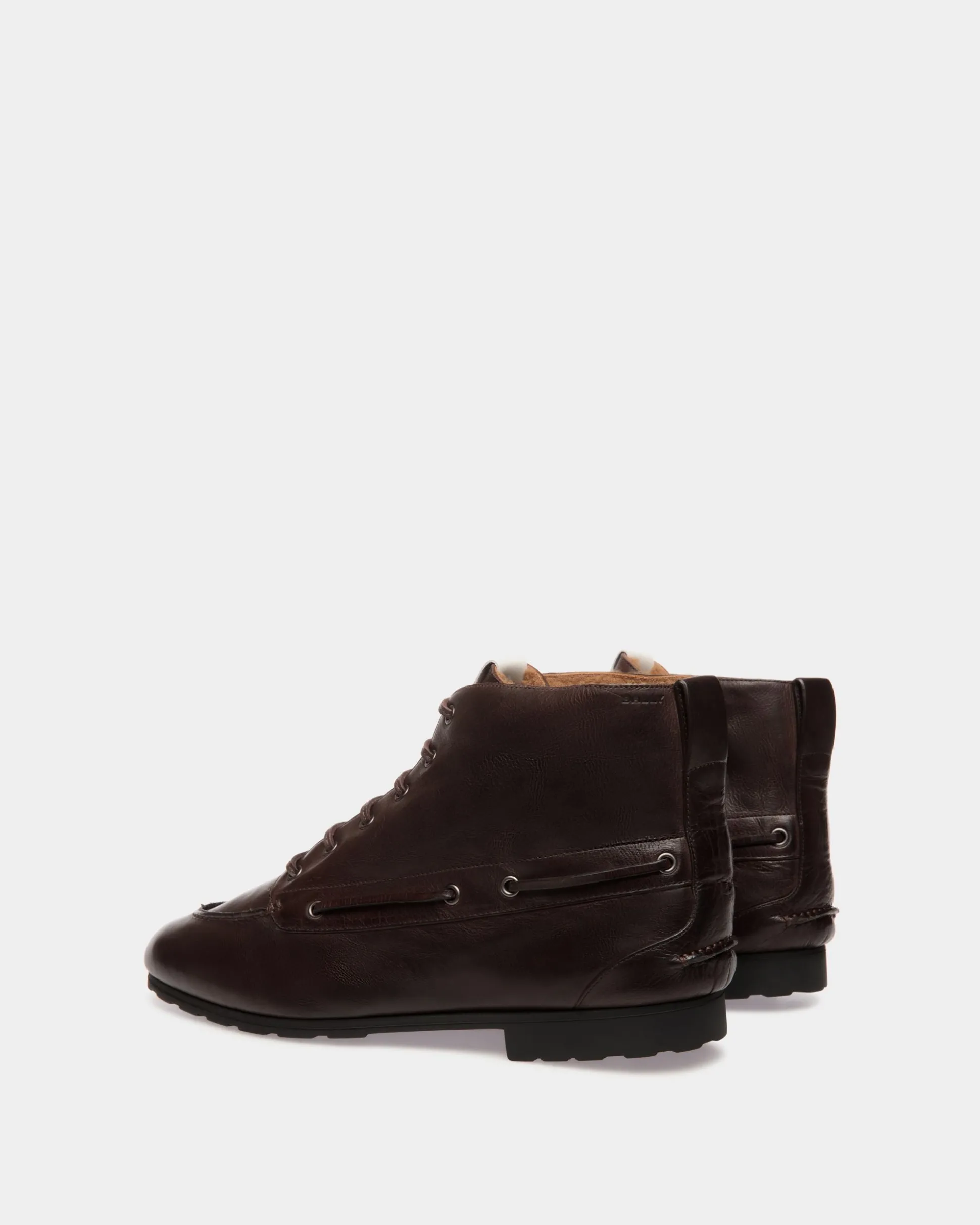 Winter Capsule Stiefeletten Aus Leder In Ebenholzschwarz