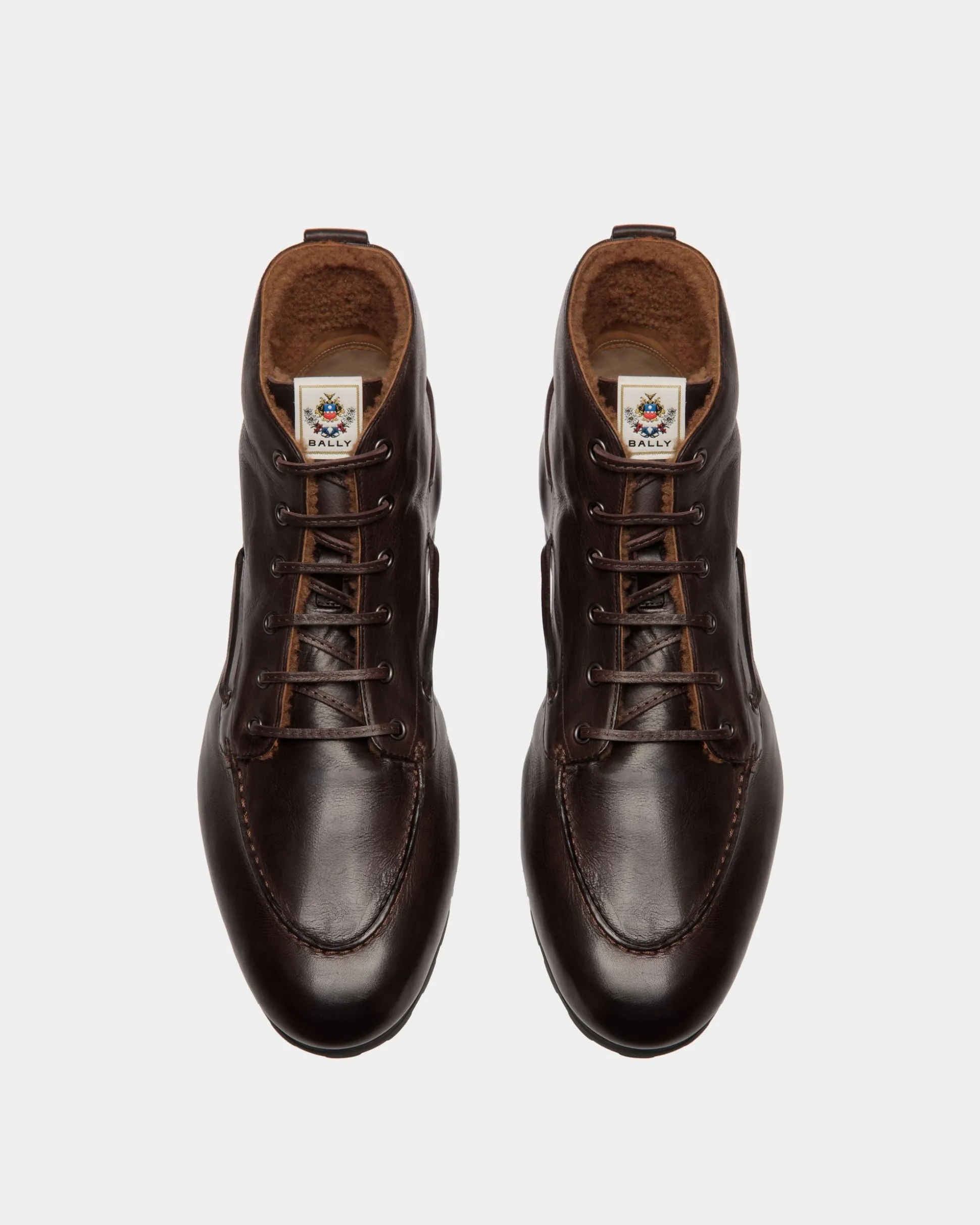 Winter Capsule Stiefeletten Aus Leder In Ebenholzschwarz