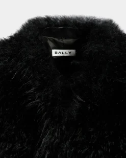 Winter Capsule Weste Aus Schwarzem Schaffell