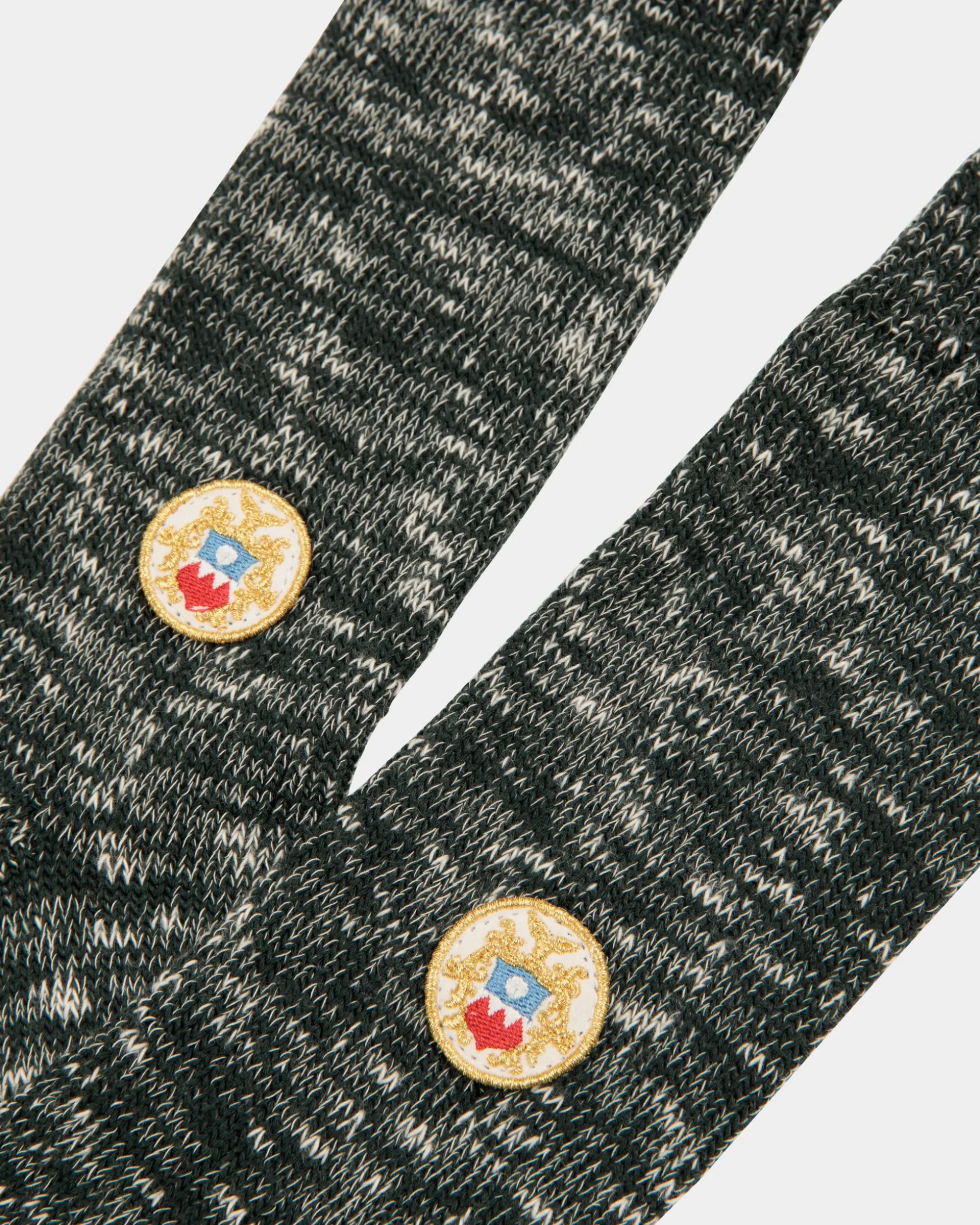 Wollsocken In Bottle Green Mit Bally-Wappen-Logo